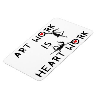 Art Fairies: Art Work Is Heart Work Flexible Magnets