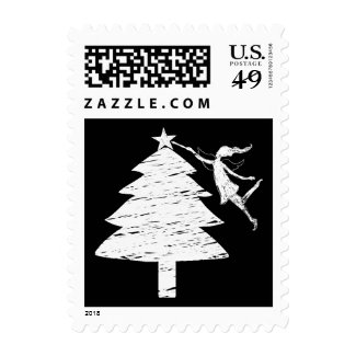 Art Fairy Christmas Tree Stamp