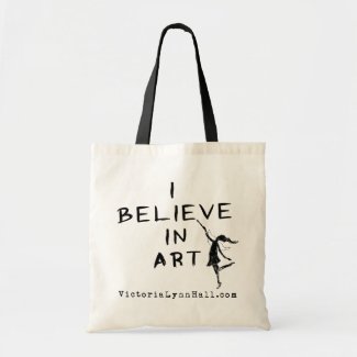 Art Fairy: I Believe In Art Promotional Value Tote Bag