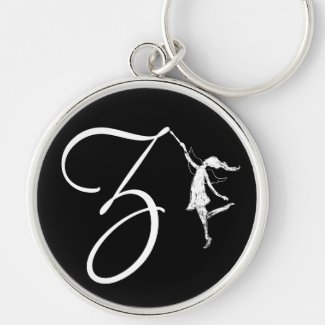 Art Fairy Inital: Z Key Chain