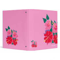 Art Folder: Hibiscus Pink 1inch binders by johndyergallery Art Folder: Hibiscus Pink 1inch binders