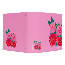 Art Folder: Hibiscus Pink 2inch binders by johndyergallery Art Folder: Hibiscus Pink 2inch binders