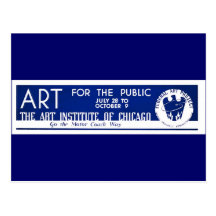 Art for the Public  - WPA Poster - Postcard