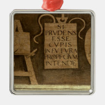 Art, from 'The Liberal Arts' cycle (fresco) Christmas Ornament