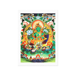 ART FROM TIBET GREEN TARA GALLERY WRAPPED CANVAS