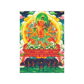 ART FROM TIBET [ MARICHI TIBETAN DEITY ] GALLERY WRAPPED CANVAS