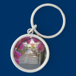 Art Gallery Cafe Silver Keychain