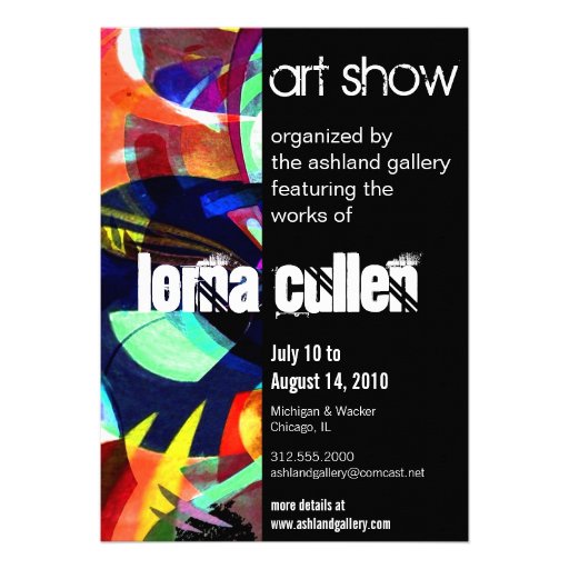 art gallery invitation