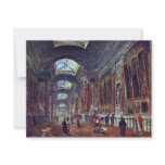 Art Gallery Of The Louvre Detail By Robert Hubert Personalized Announcement