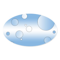 Art Gifts for Argentines: Flag Colors of Argentina Oval Stickers