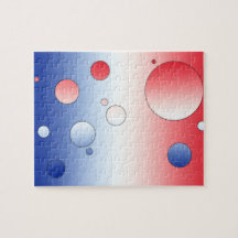 Art Gifts for French People: Flag Colors of France Puzzle