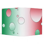 Art Gifts for Italians: Flag Colors of Italy 3 Ring Binder