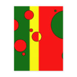 Art Gifts for Portuguese: Flag Colors of Portugal Postcard