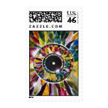 Art Glass Leaves Design Postage postage