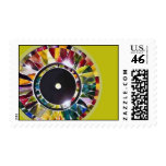 Art Glass Mandala Design Postage Stamp