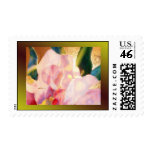 Art Glass Peony Excellent Postage Stamp