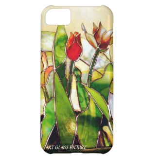 Art Glass Tulip Lovely Barely There iPhone 5C Cover