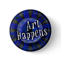 Art Happens Color Splash Blue buttons by JaZilla Art Happens Color Splash Blue buttons