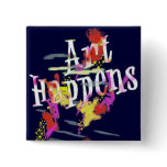 Art Happens: Paint Splashes Buttons