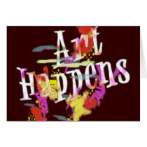 Art Happens: Paint Splashes cards by JaZilla Art Happens: Paint Splashes cards