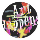 Art Happens: Paint Splashes Sticker