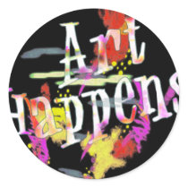 Art Happens: Paint Splashes stickers by JaZilla Art Happens: Paint Splashes stickers