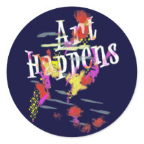Art Happens: Paint Splashes stickers by JaZilla Art Happens: Paint Splashes stickers