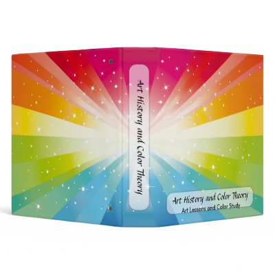 Art History and Color Theory 3 Ring Binders by ZazzleBinders