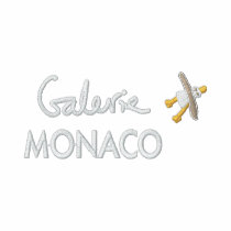 Art Hoodie: Galerie Monaco Zip Hoodie embroidered shirts by johndyergallery Art Hoodie: Galerie Monaco Zip Hoodie embroidered shirts