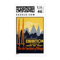 Art Institute 44th Exhibition Stamp