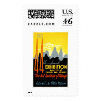 Art Institute Chicago 1940 WPA Postage