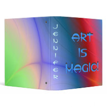 Art is Magic Personalized Artist Portfolio Binder by SialiciousStationary Art is Magic Personalized Artist Portfolio Binder