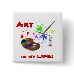 Art is my LIFE!-Art Palette Button