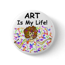 Art Is My Life buttons by Victoreeah Art Is My Life buttons