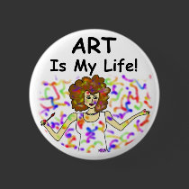 Art Is My Life buttons by Victoreeah Art Is My Life buttons
