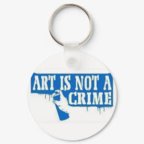Art is Not a Crime keychains