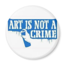 Art is Not a Crime magnets