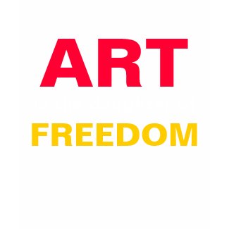 ART is the DAUGHTER of FREEDOM - T-Shirt from Antique Images