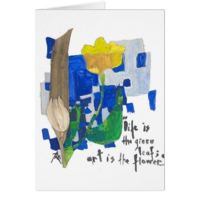 ART is the FLOWER Greeting Card by joakimpaz