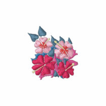 Art Jogger: Seaside Fleece top. Women. Red. embroidered shirts by johndyergallery Art Jogger: Seaside Fleece top. Women. Red. embroidered shirts