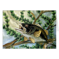 Art Largemouth Bass cards