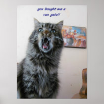 Art lovin' cat print