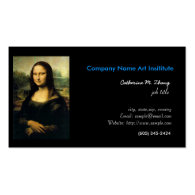 art,Mona Lisa, Leonardo Da Vinci Business Cards