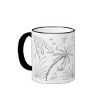 Art Mug: Classic Black and White Cornish mugs