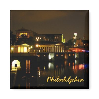 Art Museum at Night Magnet by sweetgoddess