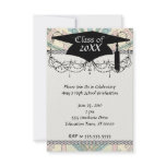 art nouveau abstract elegant pastel pattern grad announcements