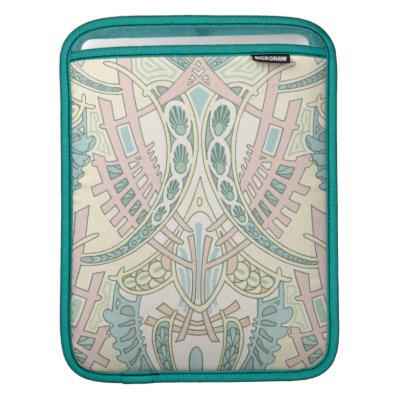 art nouveau abstract elegant vintage pattern ipad sleeve Rickshaw_sleeve art nouveau abstract elegant vintage pattern ipad sleeve Rickshaw_sleeve
