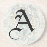 art nouveau abstract ornate pattern beverage coaster