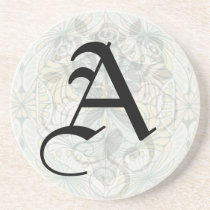 art nouveau abstract ornate pattern beverage coaster