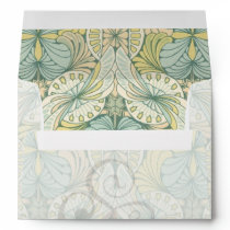 art nouveau abstract ornate pattern envelope